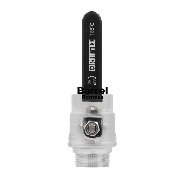 Кран кульовий Raftec BLACK PN40 ЗВ 1 1/2" ручка DRH51 55431 фото