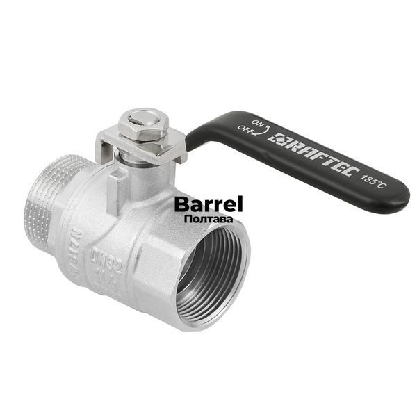 Кран кульовий Raftec BLACK PN40 ЗВ 1 1/4" ручка DRH41 43578 фото