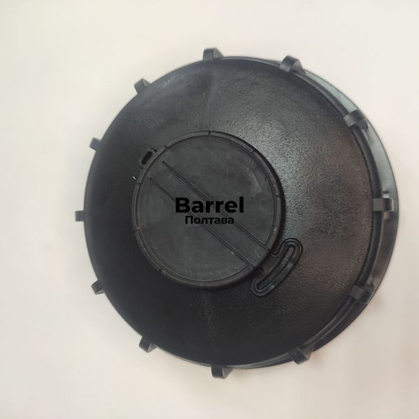 Кришка верхня 160 мм з клапаном для Єврокуба IBC Контейнера черная 160824 фото